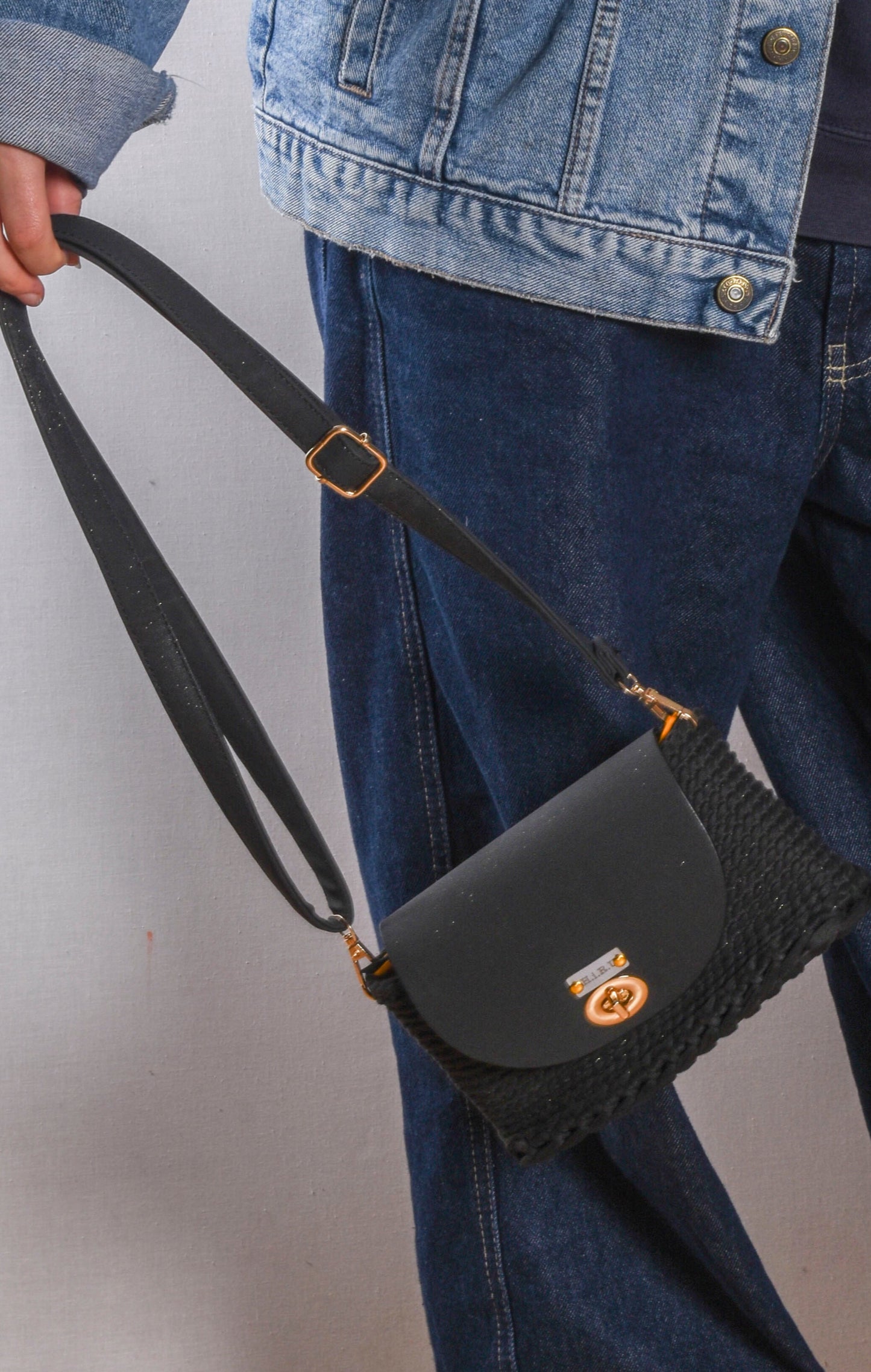 Midnight Black clutch